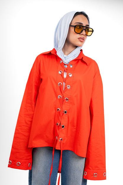 rouge shirt